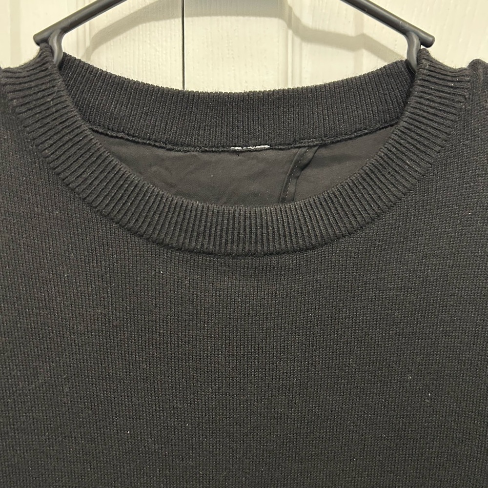 Lululemon black athletica sweater with satin back panel size (small) Women. - Picture 3 of 8